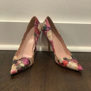 Kate Spade Licorice Floral Pumps | Size 8